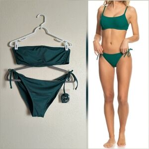 Shade & Shore Teal Bikini Set Women's Size L (12-14)